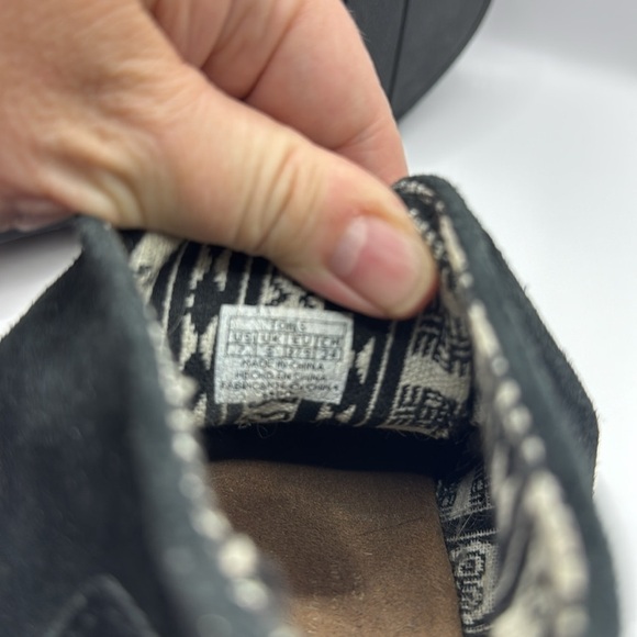 TOMS Women's Black Suede Desert Wedges Size 7 - Picture 15 of 16